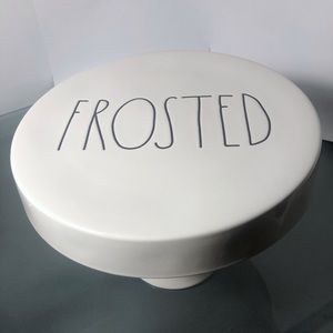 Rae Dunn White Frosted Cake Stand